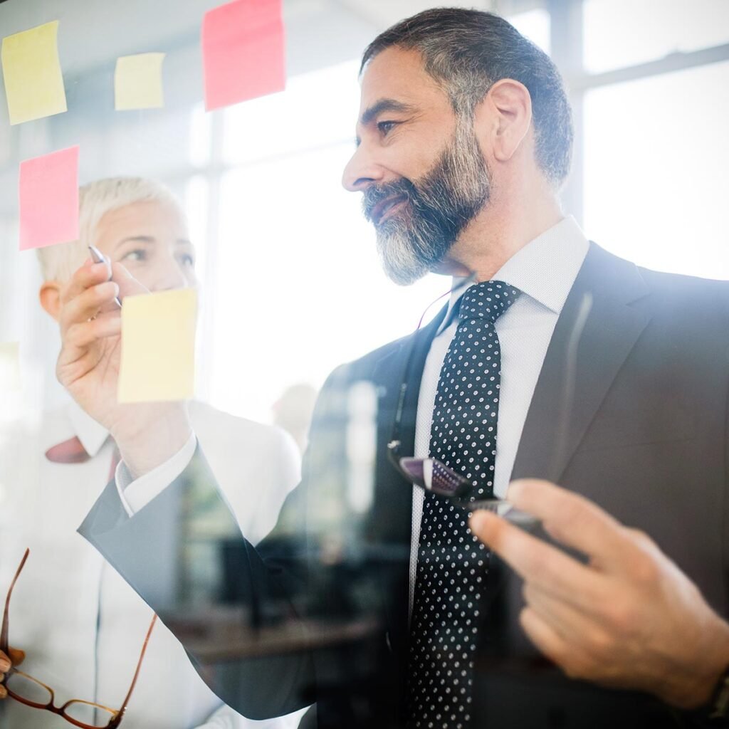 business people conference and meeting in modern o 7GAUMBQ